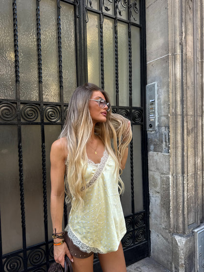 Debardeur Vanille Jaune